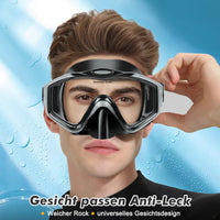 1 x RAW Customer Returns Snorkel set adult diving goggles with snorkel fully dry for men and women anti-leak anti-fog - RRP €23.18