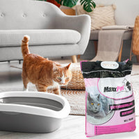 1 x Brand New MaxxPet Cat Litter - Baby Powder Fragrance - 16 liters - Aromatic Cat Litter - Low Grain Sand - Coarse - RRP €29.99