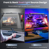 1 x RAW Customer Returns Quntis Computer Monitor Lamp with Gaming Decoration RGB Backlight, 40cm Monitor Light Bar with Touch Control, Anti-blue Light, USB Screen Lamp with Adjustable Color Temperature Brightness - RRP €35.5