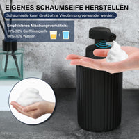 1 x RAW Customer Returns Phneems Soap Dispenser Automatic Wall Mounted Foam Soap Dispenser Electric Soap Dispenser No Touch Wall Mounted Sensor Soap Foam Dispenser Plastic Kitchen Bathroom Foam Dispenser Black - RRP €46.07