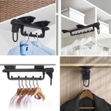 1 x RAW Customer Returns Extendable clothes rail for pulling out, MAFAGE wardrobe pull-out adjustable wardrobe clothes rail clothes hanger adjustable 462mm  - RRP €44.62