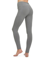 1 x RAW Customer Returns FitsT4 Sports Women s Fleece Lined Winter Riding Breeches with Silicone Grip and Pockets, Grey, XS - RRP €41.34