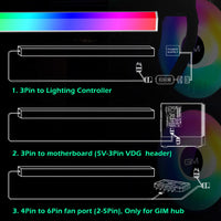 1 x RAW Customer Returns PC 30cm Led Strip GIM RGB Strip for pc case gaming computer accessories lighting Magnetically attaches to the case Aura stripes For decorating the chassis - RRP €18.13