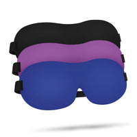 15 x Brand New Riqiaqia 3 Pack Sleep Mask, 3D Sleep Eye Mask for Men and Women, 100 Blackout Sleep Mask with Adjustable Strap, Suitable for Travel, Sleep Black Blue Purple  - RRP €151.05