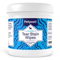 13 x Brand New Petpost Eye Cleansing Wipes 100 Pre-Moist Cotton Pads Best Eye Treatment for White Coat Approved for Maltese Chemical and Bleach Free 4 Oz. 100ct  - RRP €298.74