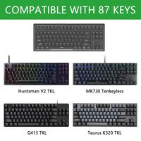 1 x RAW Customer Returns Geekria Tenkeyless TKL Keyboard Dust Cover, Clear Acrylic Keypads Cover for 80 Compact 87 Key Computer Mechanical Gaming Keyboard, Wireless Portable, Compatible with Logitech G PRO, G413 - RRP €22.4