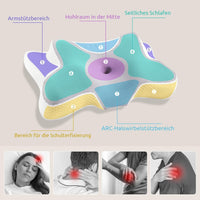 2 x RAW Customer Returns DONAMA Neck Pillow Memory Foam Pillow, Sleeping Pillow for Side Back Stomach Sleepers - RRP €77.98