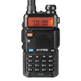 1 x RAW Customer Returns BAOFENG GT-5R Walkie Talkie, dual band radio for UHF VHF 144-146 430-440MHz, long range with memory for 128 channels, 1800 mAh battery, headphones for adults, supported by CHIRP - RRP €34.99