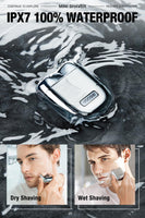 1 x RAW Customer Returns yoose MINI electric shaver for men, portable electric shaver for men made of alloy, IPX7 waterproof electric shaver for men with 7200rpm motor, type-C cable and magnetic double ring shaving head - RRP €60.99