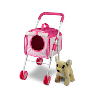 3 x Brand New Anivia Pet Stroller and Accessories for Kids Ages 3-7, Dog Toy, 2 Piece Dog Set, Puppy Playset with 1 Puppy Included Pink - RRP €95.97