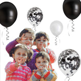 2 x Brand New Yisscen 60 Pieces Black Balloons, Balloons Confetti Black Balloons, White Latex Balloons, Helium Balloons, Used for Wedding Valentine s Day Girl Child Birthday Party Decoration - RRP €22.18