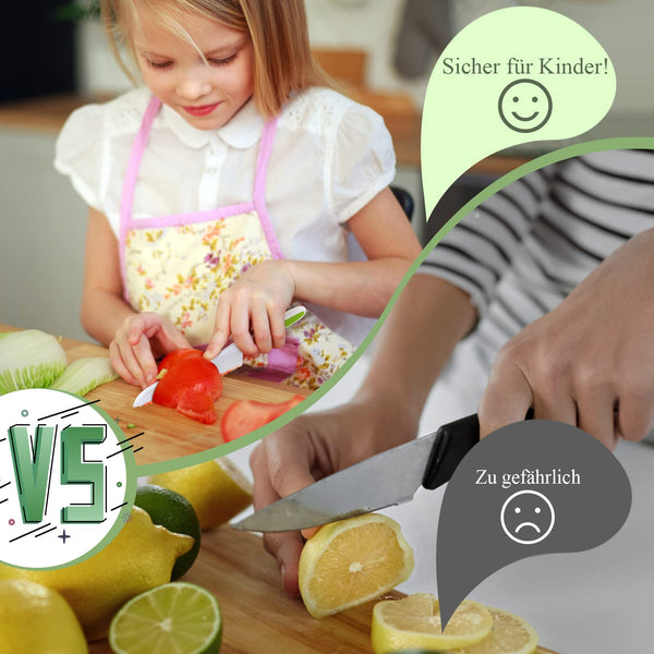 Goodchef  Children's Kitchen Knife Set for Cutting Fruits or Vegetables 