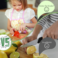 1 x RAW Customer Returns Children s Knife 10-Piece Children s Kitchen Knife Set for Cutting and Cooking Fruit or Vegetables for Small Children, Wooden Knife and Cutting Board for Children from 2 Years Small Dinosaur  - RRP €18.99