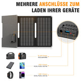 1 x RAW Customer Returns SinKeu Foldable Solar Panel 40W 15V Portable Solar Module Kit with QC 18W Type-C USB A DC Output for Cell Phone, Power Station, Small Photovoltaic Solar Charger for Camping, Motorhome, Balcony, Garden - RRP €80.66