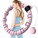 1 x RAW Customer Returns Smart Fitness Hula Hoop for Adults, Intelligent Hula Fitness Hoop with Adjustable Knots, Home Fat Burning for Women and Men for Abdominal Fitness Massage - RRP €39.82