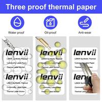 1 x RAW Customer Returns LENVII 50mm x 40mm Self-Adhesive Label Synthetic Thermal Sticker, 1.97 x 1.57 inch Labels Thermal Sticker, Tear-Resistant, Waterproof, Oil-Resistant, High Temperature Resistant 1 Roll 160 Pieces 8 Rolls  - RRP €20.9