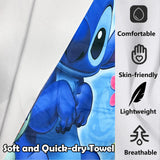 1 x RAW Customer Returns BJPERFMS Stitch beach towel, 150 x 70 cm beach towel children, Stitch beach towel microfiber, Stitch towel, quick-drying bath towel for camping, beach, sauna, Lilo Stitch gift for fans - RRP €18.14