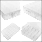 1 x RAW Customer Returns BELLE VOUS 2 Pack Clear Plastic Small Parts Sorting Boxes 27.3 x 17.6 x 4.3 cm 36 Removable Adjustable Compartments For Small Parts, Screws, Sewing Accessories Iron-On Beads - RRP €19.01