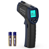 1 x RAW Customer Returns ERICKHILL Infrared Thermometer -50 600 Non-Contact Digital Laser Temperature Gun LCD Display with Adjustable Emissivity - for Cooking Barbecue Freezer Industry, Black Blue - RRP €19.99