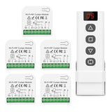 1 x RAW Customer Returns ThisRC 5pcs Wireless Smart Roller Shutter Control Module with 1pcs RF Remote Control, WIFI Control, Compatible with Google Home Alexa APP Control and Manual Switch - RRP €88.99