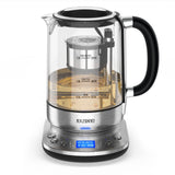 1 x RAW Customer Returns Razorri Electric Tea Maker - 1.7 L, automatically lifting tea basket BPA Free, 5 types of tea and 3 brewing strengths, keeps warm for up to 60 minutes, programmable time for tea preparation, with stainless steel - RRP €115.44