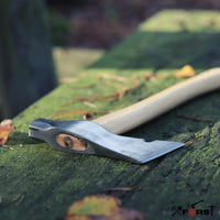 1 x RAW Customer Returns Xforst axe, hatchet, hand axe, splitting axe. With hickory handle, including hammer holder blade protection. Ideal for survival, bushcraft and outdoor. Model X-AH800. - RRP €28.5