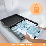 1 x Brand New Laundryspecialist Vacuum Storage Bags - 12 Pieces in 4 Sizes - Save 80 Space in Your Cabinets or Suitcases - Includes Free Hand Pump - Vacuum Cleaner Friendly - RRP €33.23