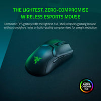 1 x RAW Customer Returns Razer Viper Ultimate - Ambidextrous E-Sports Gaming Mouse Powered by Hyperspeed Wireless Technology Focus 20K Optical Sensor, Lightweight 74 Grams, Chroma RGB Black - RRP €229.0