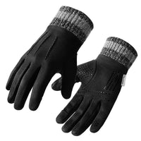 6 x Brand New Homealexa Gloves Winter Gloves Thermal Gloves Knitted Finger Gloves Sports Gloves Warm and Windproof Outdoor with Lining for Ski Cycling Women One Size, Black  - RRP €42.42