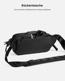 1 x RAW Customer Returns tomtoc X-Pac Large Sling Bag, 5.5 Liter Men s Shoulder Bag Crossbody Bag Chest Bag Fits ROG Ally X 2024 , Steam Deck, iPad mini 6, Crossbody Bag Sling Bag for Travel, Everyday, Hiking, Black - RRP €90.74