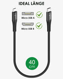 1 x RAW Customer Returns i-LEFANTE eBike charging cable for Bosch Intuvia, Kiox, Nyon old e-bike display 40 cm length OTG function Micro USB to USB C for bike computers - RRP €9.94