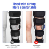 1 x RAW Customer Returns Knee Orthosis Adjustable Knee Brace Stabilization ROM Post-Op Knee Immobilizer Adjustable Knee Immobilizer with Lateral Leg Stabilizers for Meniscus Tears Additional Shoulder Strap  - RRP €59.42