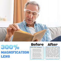 1 x RAW Customer Returns NZQXJXZ Magnifying Glasses with Light, 300 Reading Magnifier with Light for Seniors, USB Rechargeable LED Illuminated Magnifying Glasses, Anti-Blue Light, Hands Free Head Magnifying Glass for Hobbies, Reading, Crafts - RRP €18.91