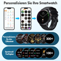 1 x RAW Customer Returns AVUMDA Smartwatch Men Women with Phone Function 1.43 AMOLED HD Touchscreen, Fitness Watch IP68 Waterproof with Pedometer 100 Sports Modes Heart Rate Monitor SpO2 Sleep Monitor for iOS and Android - RRP €33.76