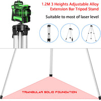 1 x RAW Customer Returns Weytoll laser cross line laser, cross line laser with tripod, 12 lines cross line laser, 4800mAh laser self-leveling, rotating base wall bracket tripod, cross line laser self-leveling - RRP €76.88