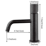 1 x RAW Customer Returns NEWRAIN Black faucet bathroom fitting, mixer tap bathroom faucet wash basin vanity faucet single lever mixer wash basin faucet bathroom - RRP €40.33