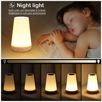 1 x RAW Customer Returns Lightess dimmable bedside lamp set of 2 table lamps dimmable RGB touch smart night light mood light 13 colors color change for children s room, bedroom, living room, study etc. - RRP €34.99