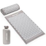 2 x Brand New acupressure mat acupressure mat massage mat acupuncture mat acupressure mat acupressure mat set acupressure mat, grey white - RRP €59.98