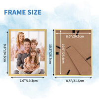 1 x RAW Customer Returns Hoikwo 18 pieces picture frames 20 x 25 cm, gold photo frame collage set for living room, bedroom, children s room, office, staircase, hallway, wall or table stand - RRP €32.66