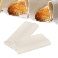 1 x Brand New 2 pieces of dough cloth made of natural linen, linen cloth for bread baking, baker s linen dough cloth, baker s linen for dough preparation and baking, for fermenting 45 x 75 cm  - RRP €20.4