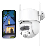 1 x RAW Customer Returns Anksono 2K Outdoor WiFi Surveillance Camera, Home Surveillance IP Camera with Night Vision, Automatic Tracking, Motion Alert, Two-Way Audio, Cloud SD Card Support, IP66 - RRP €34.2