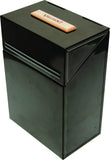 1 x RAW Customer Returns VALIANT Firelighter Storage Box, Metal Container with Hinged Lid, Black - RRP €14.99