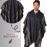 1 x RAW Customer Returns Gamboa Men s Poncho Coat Jacket Lightweight Poncho Blanket Winter - RRP €75.62