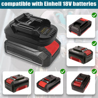 1 x RAW Customer Returns TPDL EIN18MT battery adapter converter for Einhell 18V Li-Ion battery to for Makita 18V power tool, battery adapter for Einhell 18V battery to for Makita 18V power tool no battery  - RRP €23.99