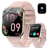 1 x RAW Customer Returns Fitonus Smartwatch Women with Phone Function AI Voice, 2.01 Full Touch Smart Watch with 100 Sports Modes Menstrual Cycle Pedometer Sleep Monitor Heart Rate Monitor, IP67 Sports Watch for Android iOS, Pink - RRP €24.19