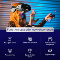 1 x RAW Customer Returns JAOGAUS VR Glasses with Headset, Eye Protection Smartphone 3D VR Glasses for 4-6.7 Inch Android iPhone Phones, HD, Adjustable Lens and Pupil Adjustment, Children and Adults Gift - RRP €34.48