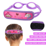 11 x Brand New RUIGAO Swimming Goggles for Kids Ages 2-6, Fabric Strap, No Tangle Easy to Put on, Children Goggles with Case, Purple Purple Princess  - RRP €110.77