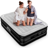 1 x RAW Customer Returns Ariefina air mattress, double air bed self-inflating with integrated pump, quick inflation air mattress for home, durable type-0 technology inflatable bed for guests camping -190x137x46cm - RRP €99.99