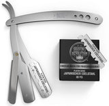 1 x RAW Customer Returns Shaving Revolution Barber Razor for a Close Shave - Professional Razor - Includes 100 Barber Razor Blades - Barber Razor Kit for Men - RRP €11.15