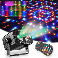 1 x RAW Customer Returns Disco light party light, party decoration disco light, DJ light music controlled with remote control USB 61 different patterns disco ball for karaoke family reunion wedding kids birthday - RRP €35.99